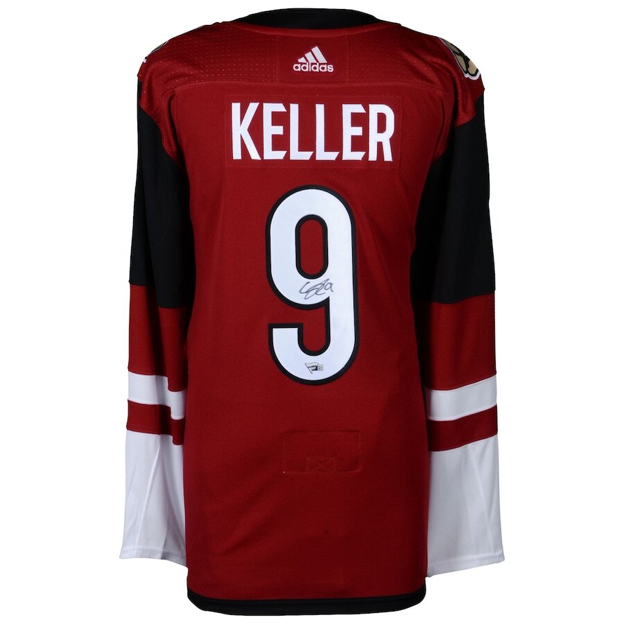 Men's Arizona Coyotes Clayton Keller Red Jersey