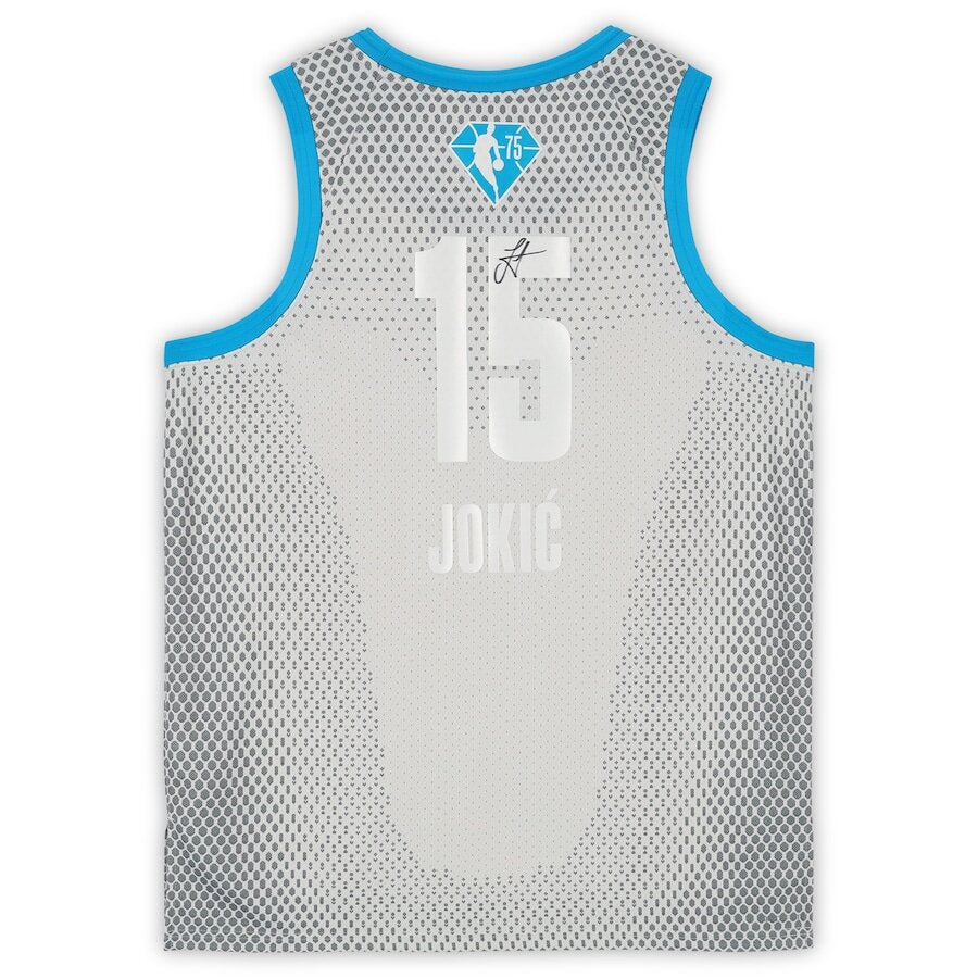 Men's Denver Nuggets Nikola Jokic Platinum Jersey