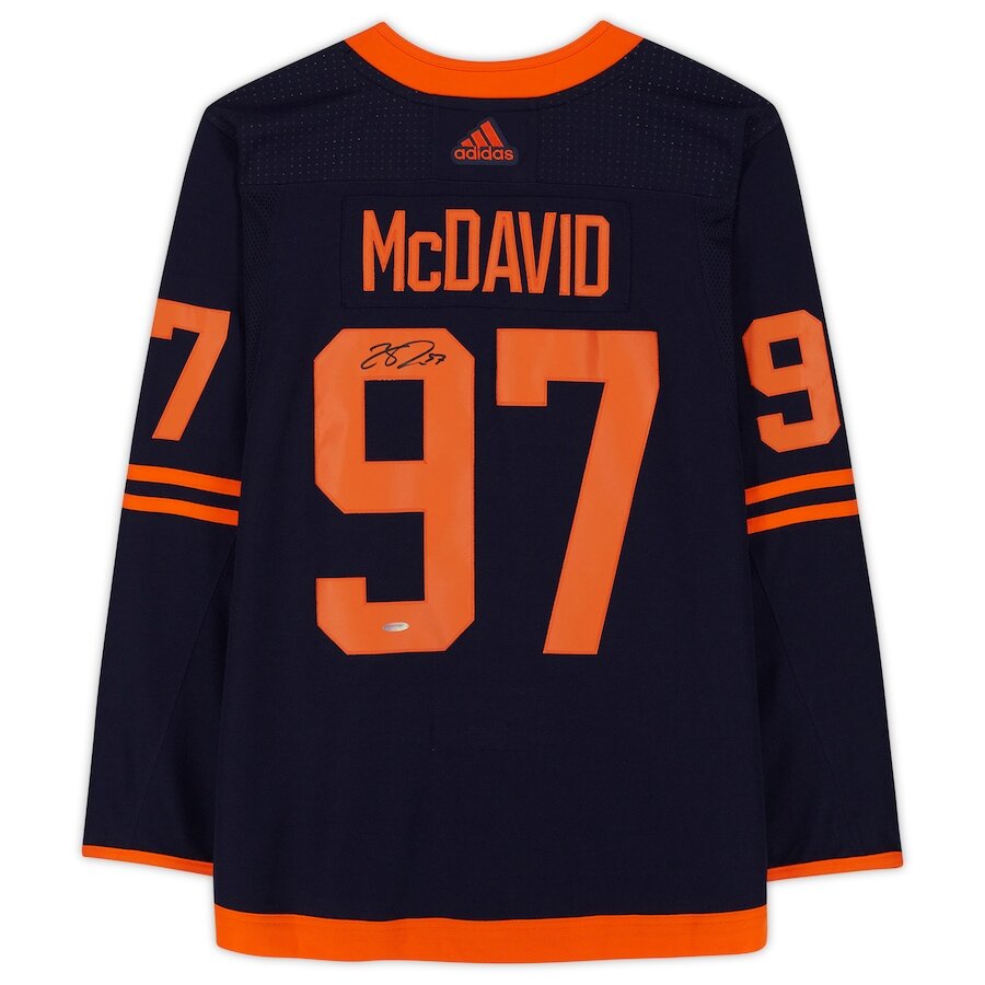 Men's Edmonton Oilers Connor McDavid Navy Alternate Jersey