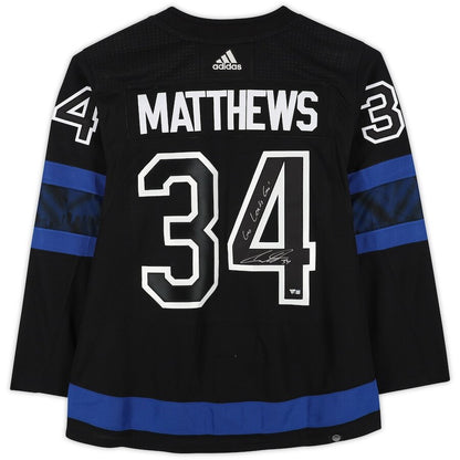 Men's Toronto Maple Leafs Auston Matthews Black Alternate Jersey