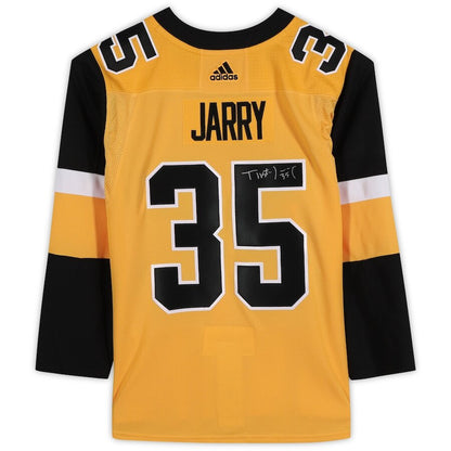 Men's Pittsburgh Penguins Tristan Jarry Gold Jersey