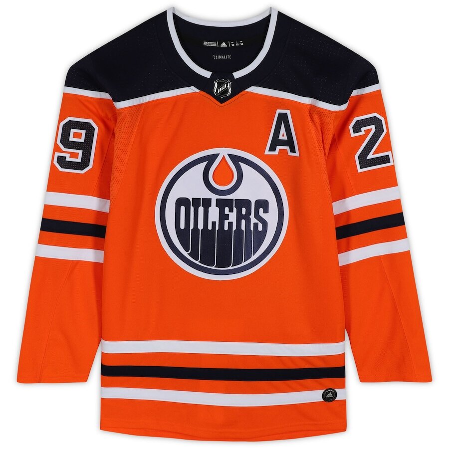 Men's Edmonton Oilers Leon Draisaitl Orange Jersey