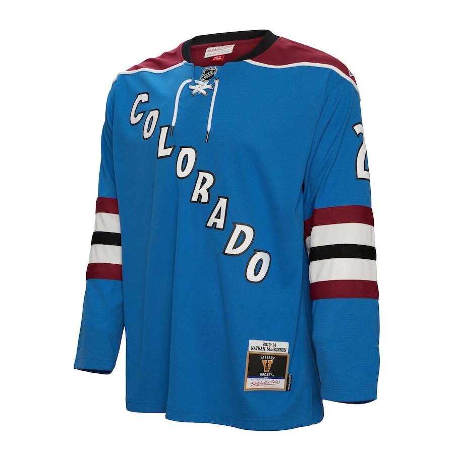 Men's Colorado Avalanche Nathan MacKinnon Blue Jersey