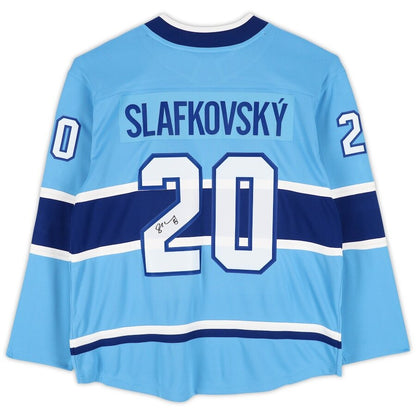 Men's Montreal Canadiens Juraj Slafkovsky Blue Jersey