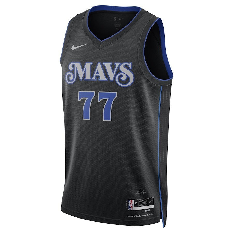 Men's Dallas Mavericks Luka Dončić Black Jersey