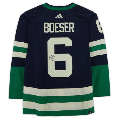 Men's Vancouver Canucks Brock Boeser Green Alternate Jersey