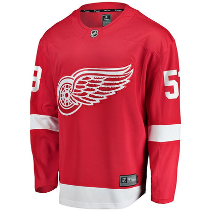 Men's Detroit Red Wings Moritz Seider Red Jersey