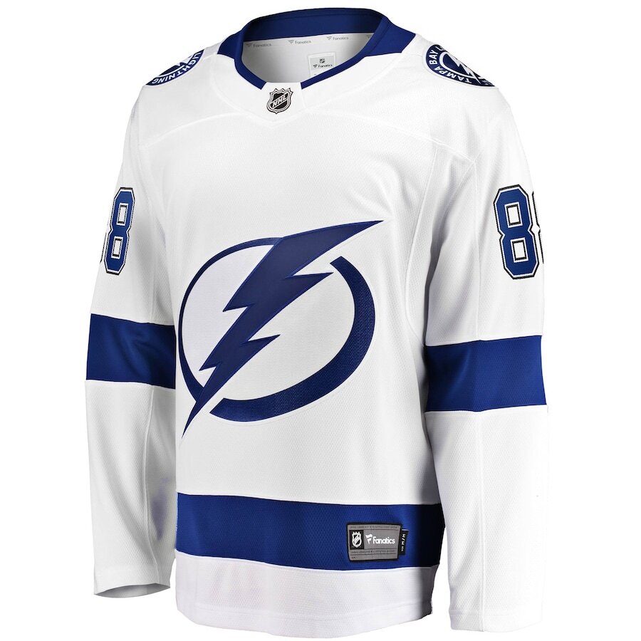 Men's Tampa Bay Lightning Andrei Vasilevskiy White Jersey