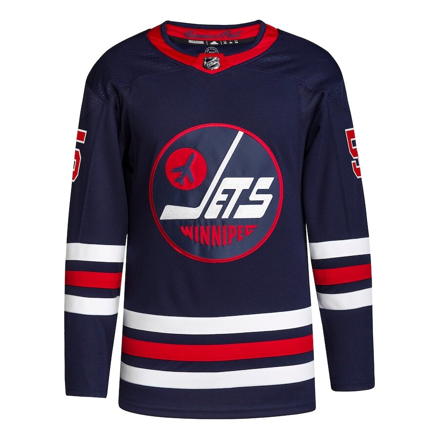 Men's Winnipeg Jets Mark Scheifele Navy Alternate Jersey