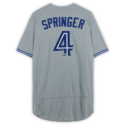 Men's Toronto Blue Jays George Springer Grey Jersey