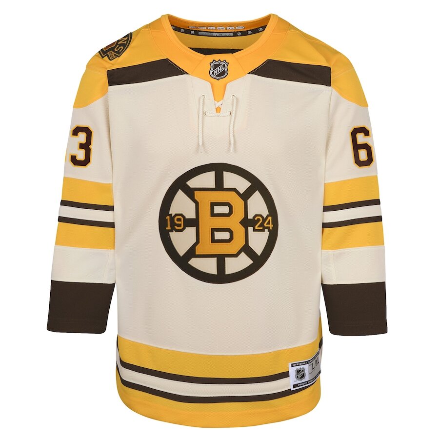 Men's Boston Bruins Brad Marchand Cream Jersey