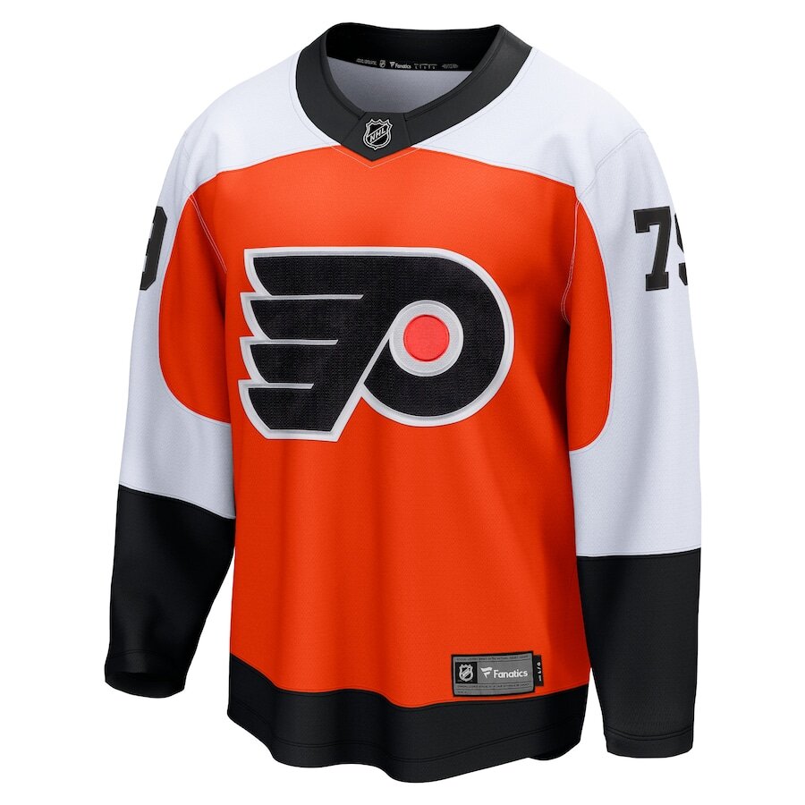 Men's Philadelphia Flyers Carter Hart Burnt Orange Jersey