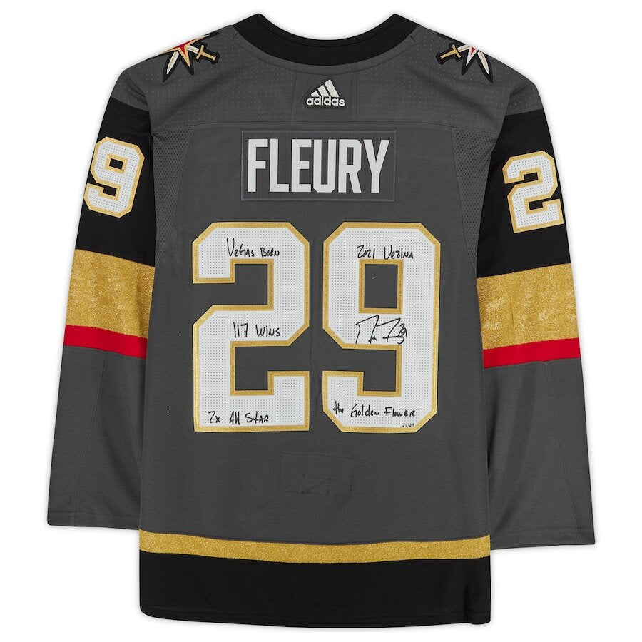 Men's Vegas Golden Knights Marc-Andre Fleury Black Jersey