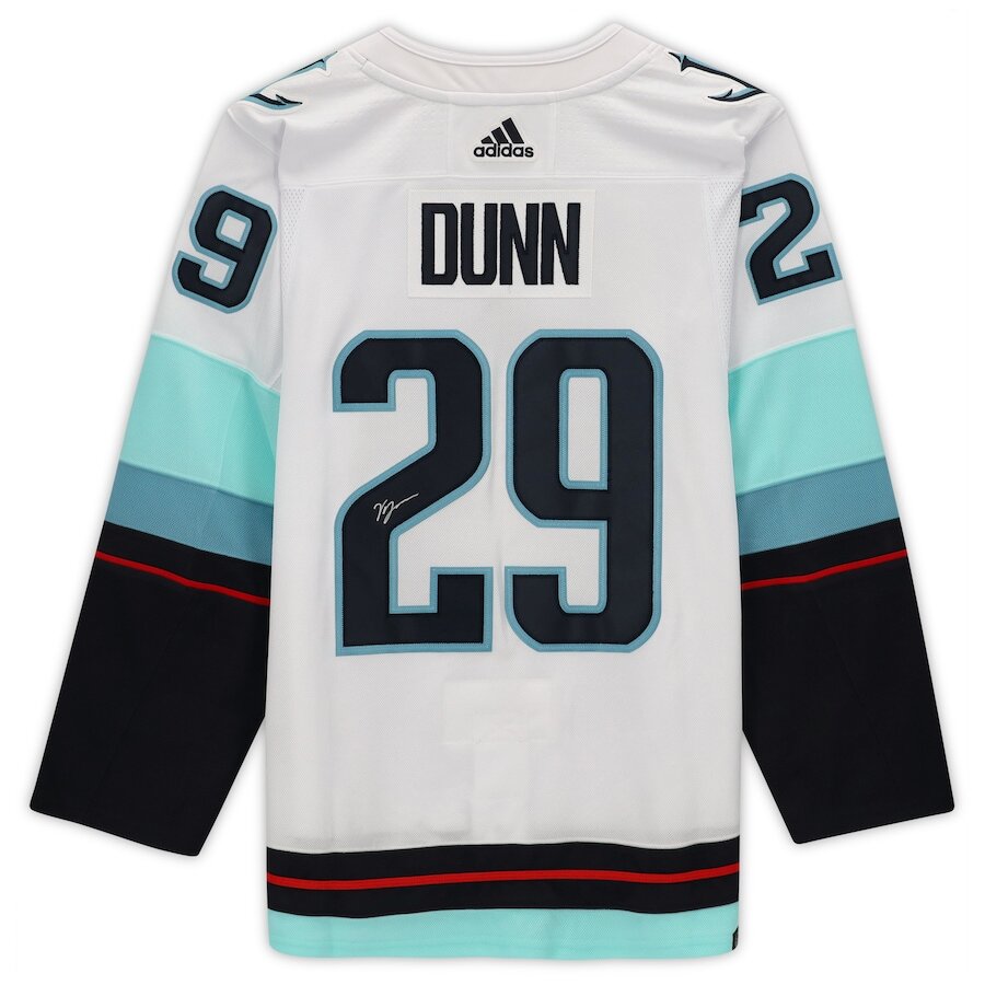 Men's Seattle Kraken Vince Dunn White Jersey