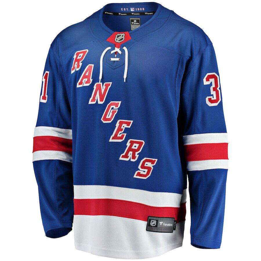 Men's New York Rangers Igor Shesterkin Blue Jersey