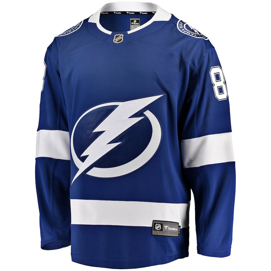 Men's Tampa Bay Lightning Andrei Vasilevskiy Blue Jersey