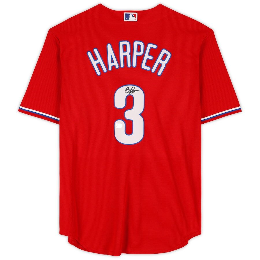 Men's Philadelphia Phillies Bryce Harper Red Jersey