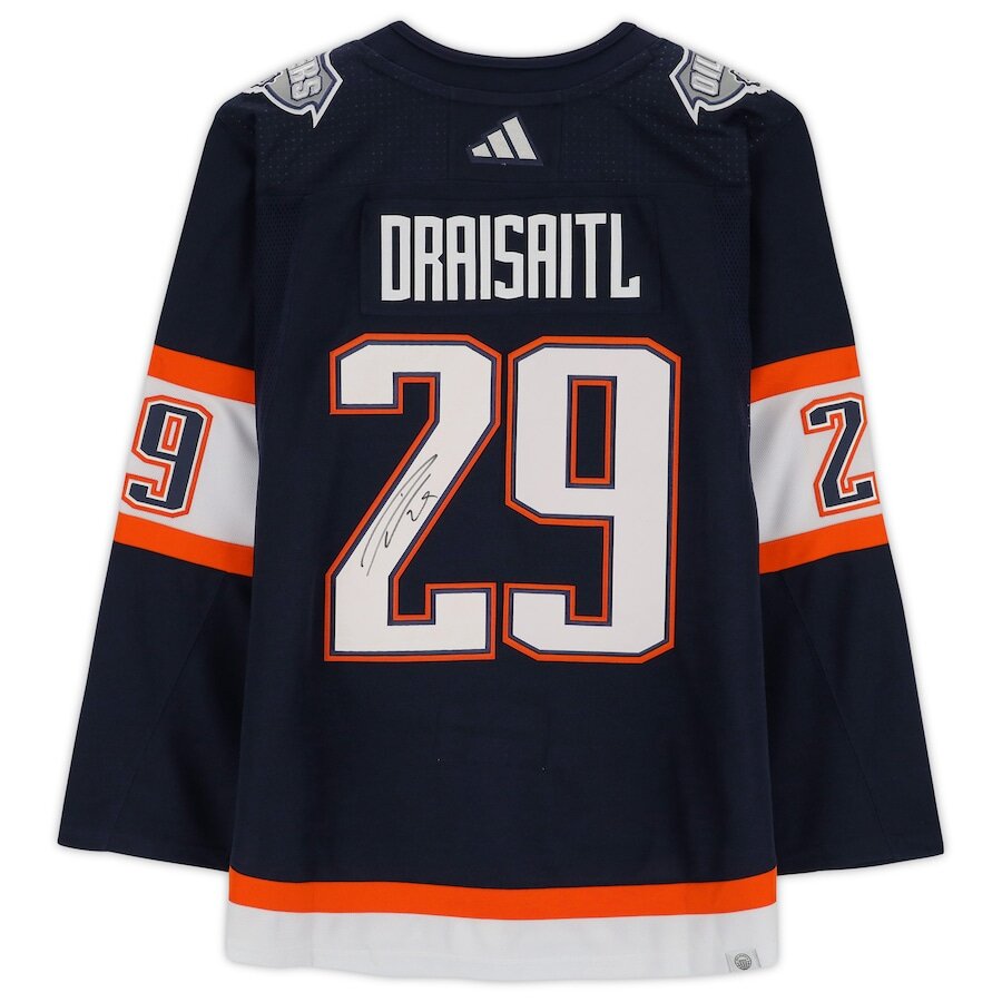 Men's Edmonton Oilers Leon Draisaitl Navy Jersey