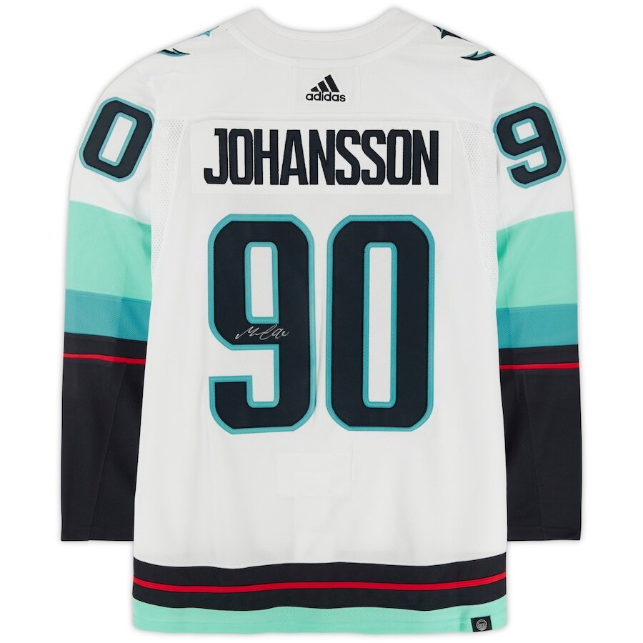 Men's Seattle Kraken Marcus Johansson White Jersey