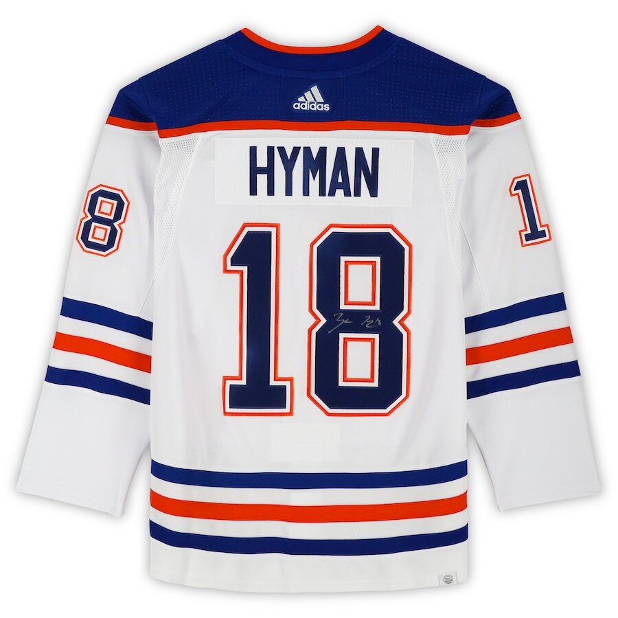 Men's Edmonton Oilers Zach Hyman White Jersey