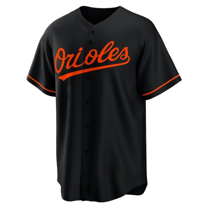 Men's Baltimore Orioles Adley Rutschman Black Alternate Jersey