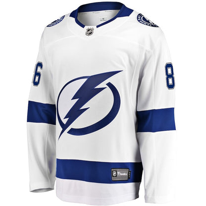 Men's Tampa Bay Lightning Nikita Kucherov White Jersey