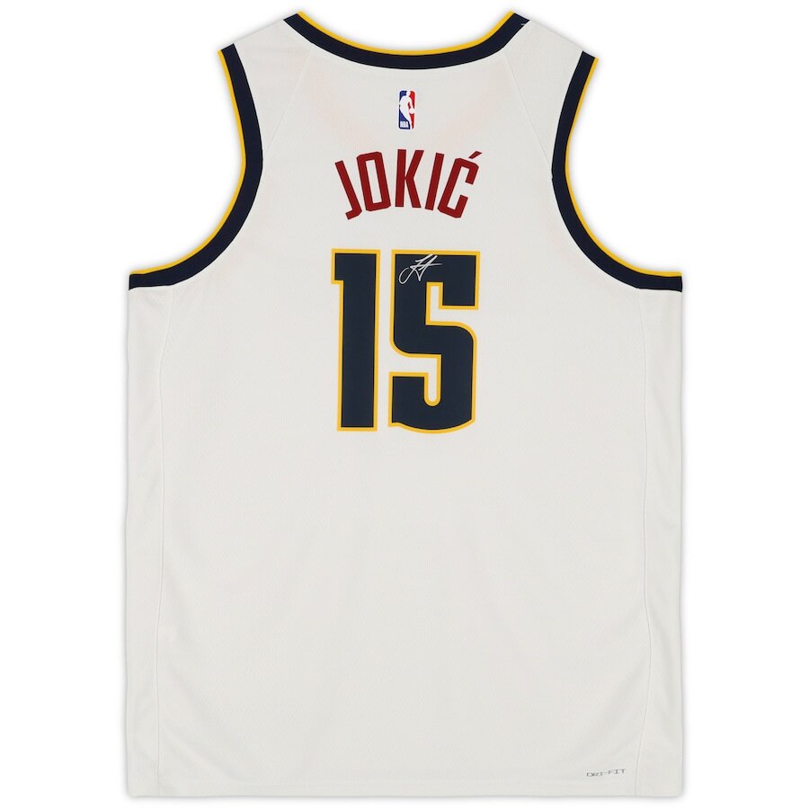 Men's Denver Nuggets Nikola Jokic White Jersey