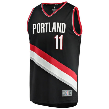 Men's Portland Trail Blazers Kevin Knox II Black Jersey