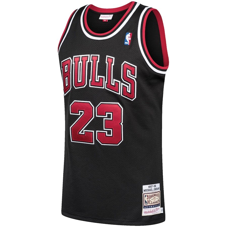 Men's Chicago Bulls Michael Jordan Black Jersey