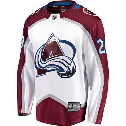 Men's Colorado Avalanche Nathan MacKinnon White Jersey