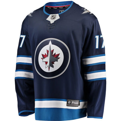 Men's Winnipeg Jets Adam Lowry Navy Jersey