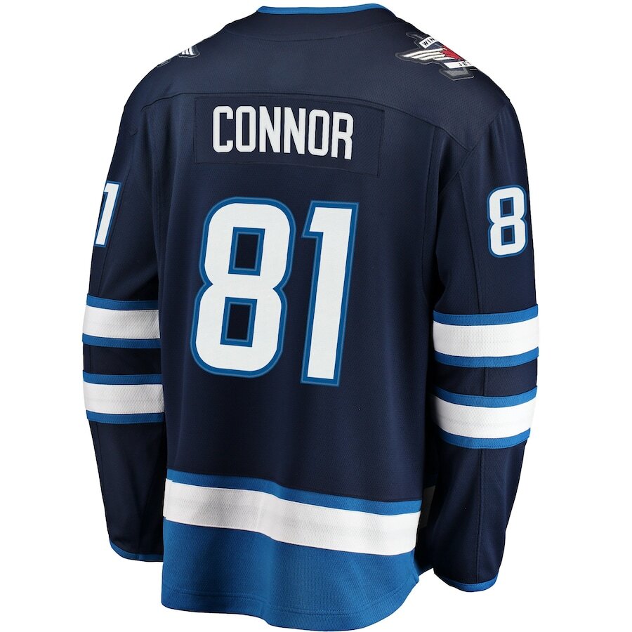 Men's Winnipeg Jets Kyle Connor Navy Jersey