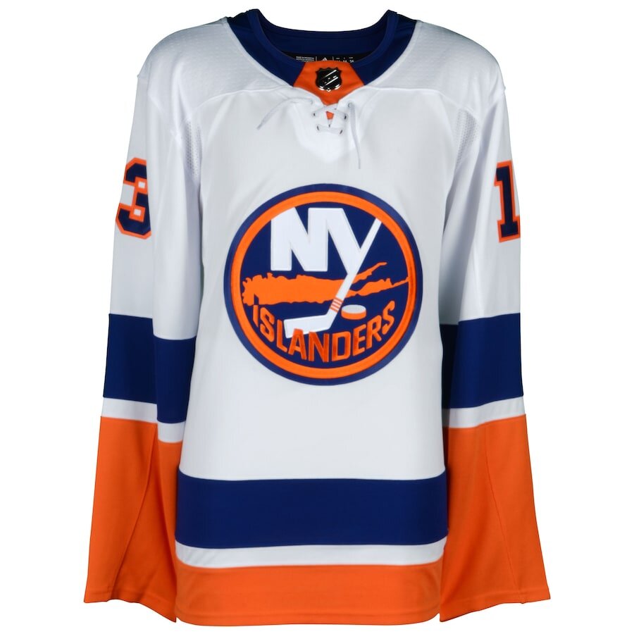 Men's New York Islanders Mathew Barzal White Jersey