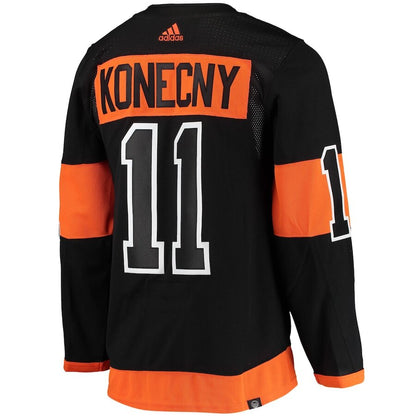 Men's Philadelphia Flyers Travis Konecny Black Alternate Jersey