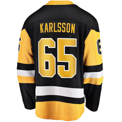 Men's Pittsburgh Penguins Erik Karlsson Black Jersey