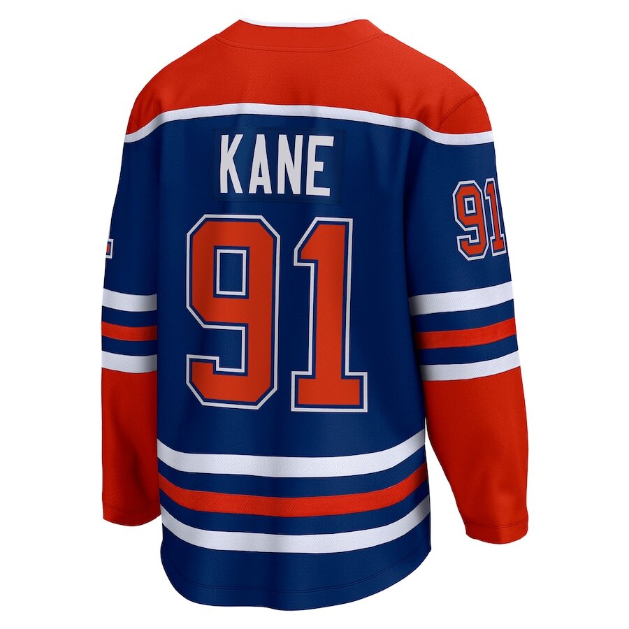 Men's Edmonton Oilers Evander Kane Royal Jersey