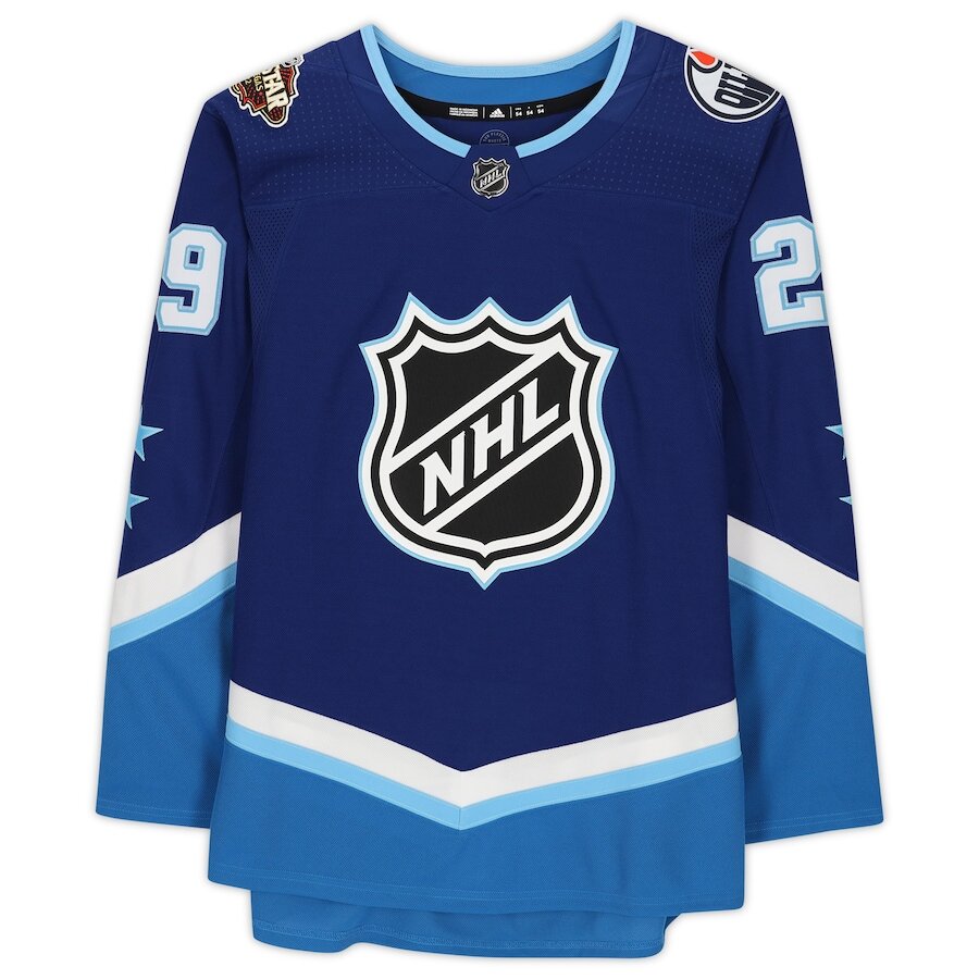 Men's Edmonton Oilers Leon Draisaitl Blue Jersey