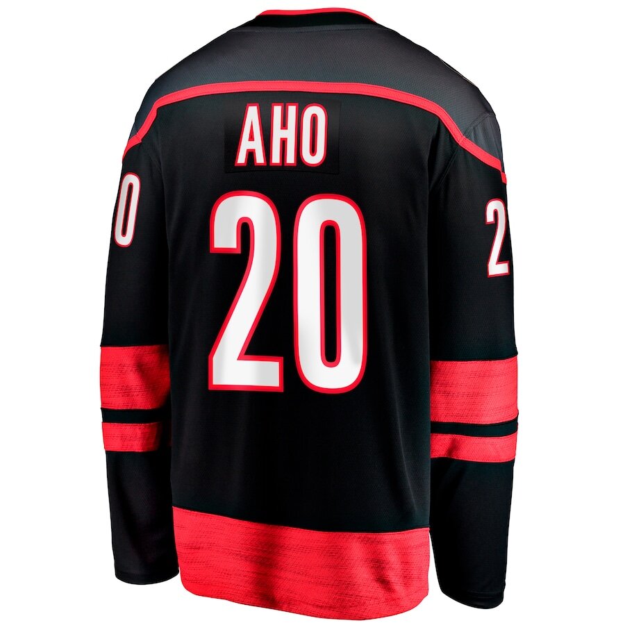 Men's Carolina Hurricanes Sebastian Aho Black Jersey