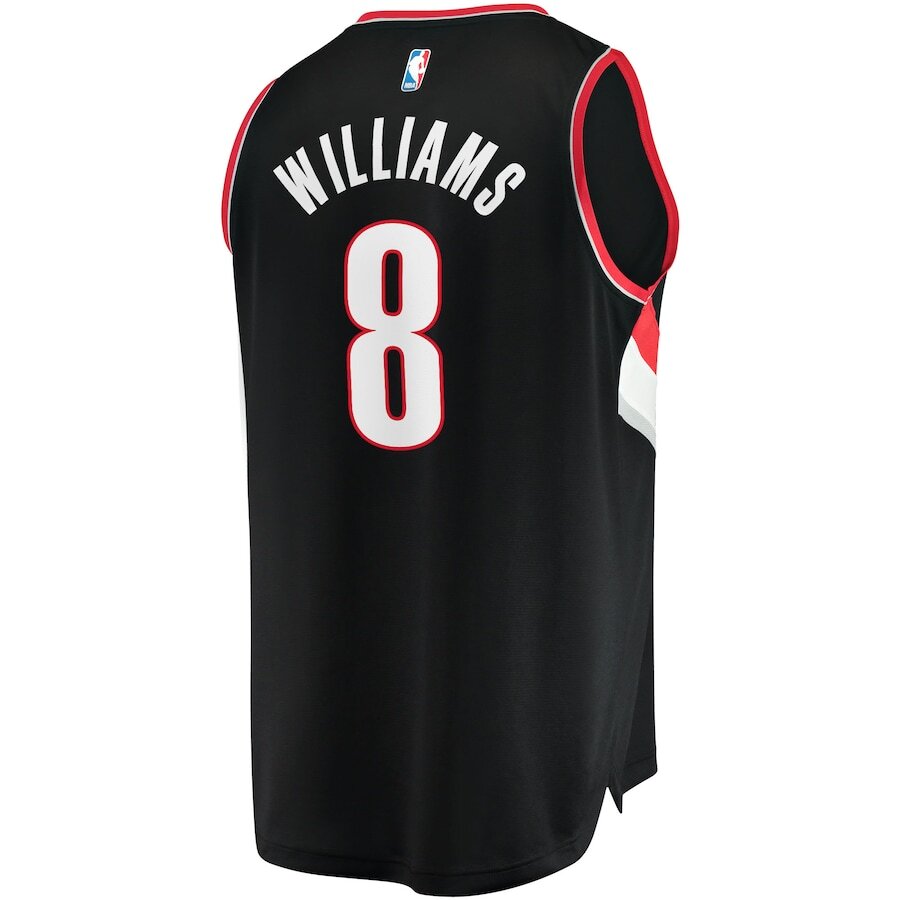 Men's Portland Trail Blazers Brandon Williams Black Jersey