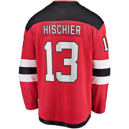 Men's New Jersey Devils Nico Hischier Red Jersey