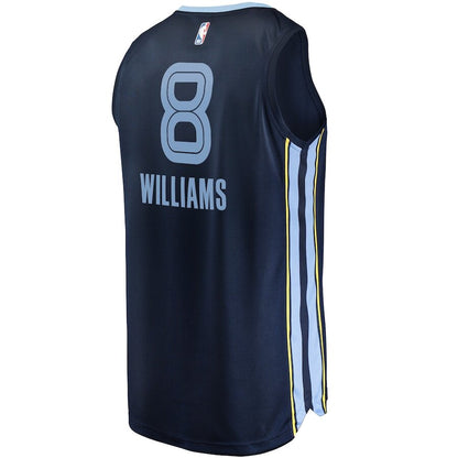 Men's Memphis Grizzlies Ziaire Williams Navy Jersey