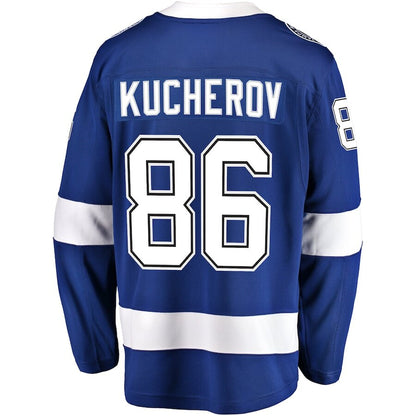 Men's Tampa Bay Lightning Nikita Kucherov Blue Jersey