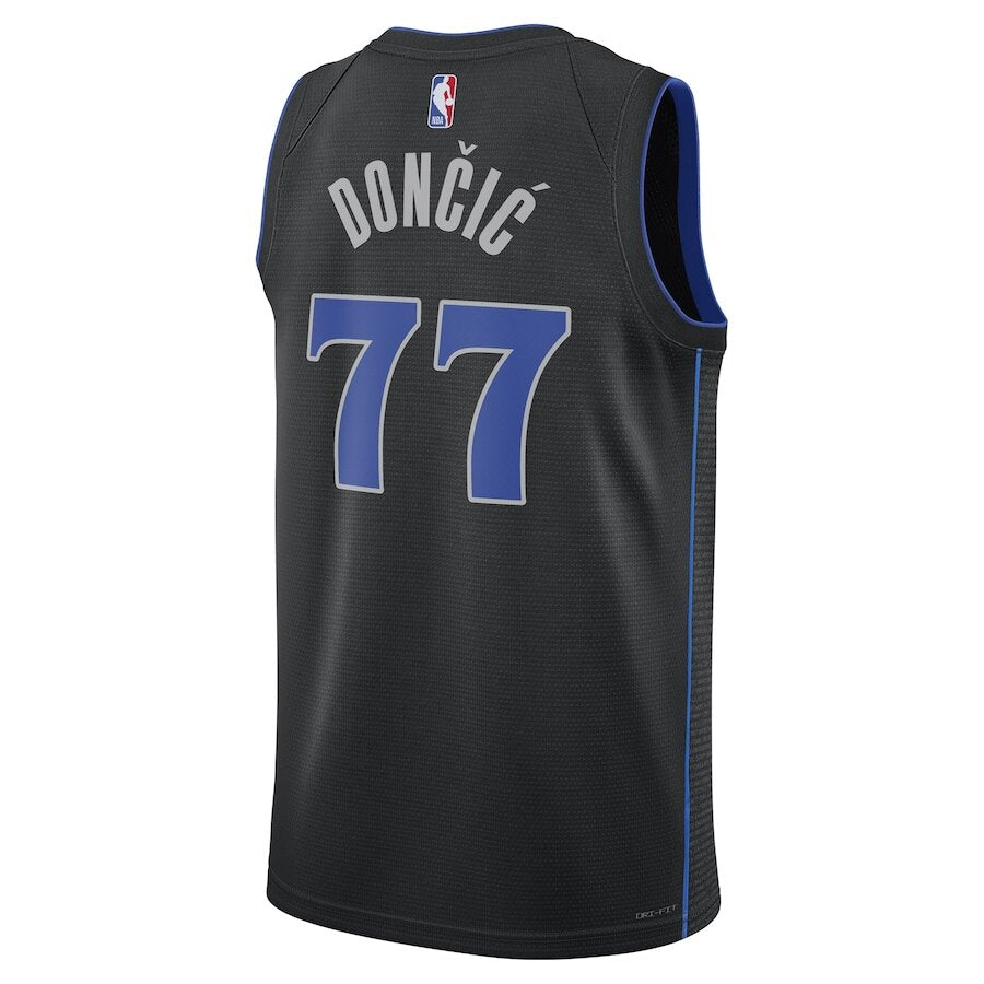 Men's Dallas Mavericks Luka Dončić Black Jersey