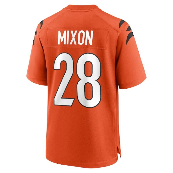 Men's Cincinnati Bengals Joe Mixon Orange Jersey