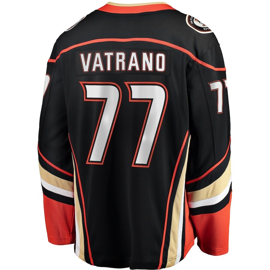 Men's Anaheim Ducks Frank Vatrano Black Jersey