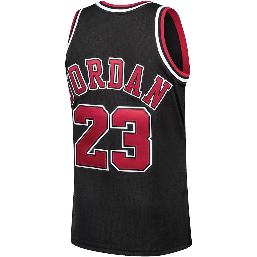 Men's Chicago Bulls Michael Jordan Black Jersey