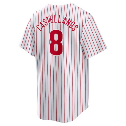 Men's Philadelphia Phillies Nick Castellanos White Jersey