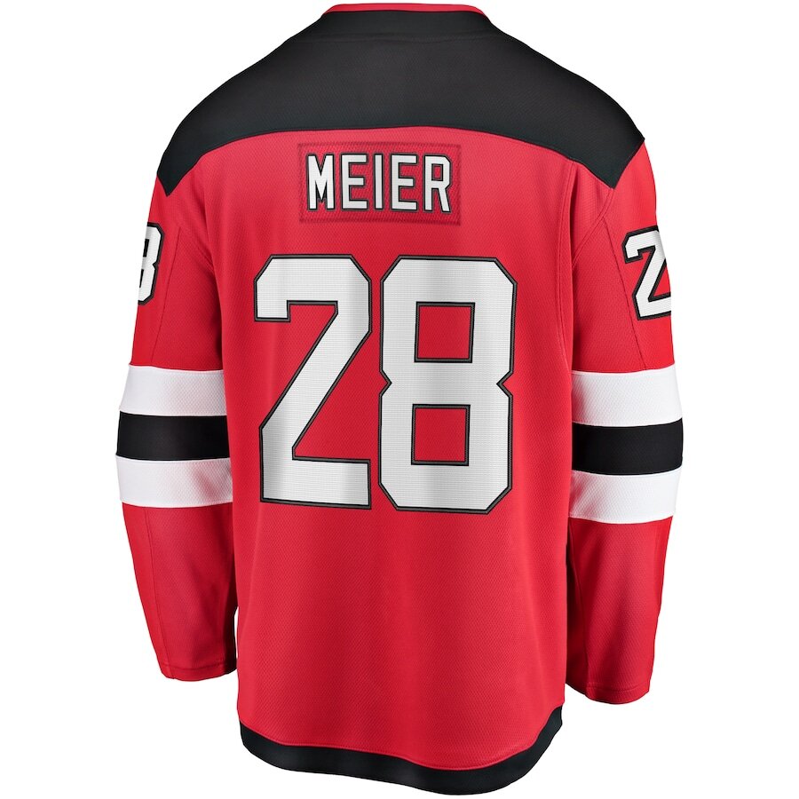 Men's New Jersey Devils Timo Meier Red Jersey