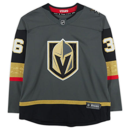 Men's Vegas Golden Knights Logan Thompson Gray Jersey