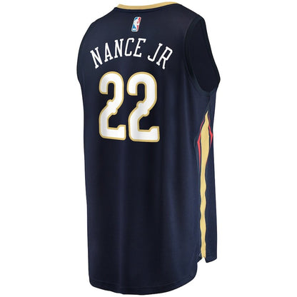 Men's New Orleans Pelicans Larry Nance Jr. Navy Jersey